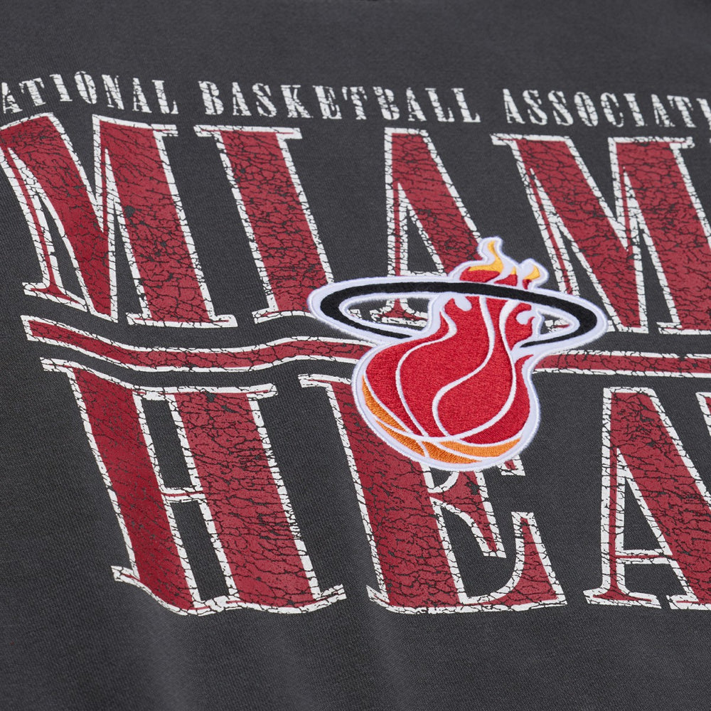 Mitchell & Ness Miami Heat NBA Downtown Collection Fleece Sweatshirt Black