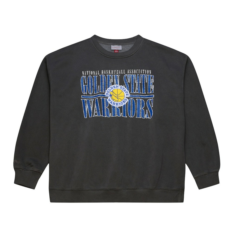 Mitchell & Ness Golden State Warriors NBA Downtown Collection Fleece Sweatshirt Black