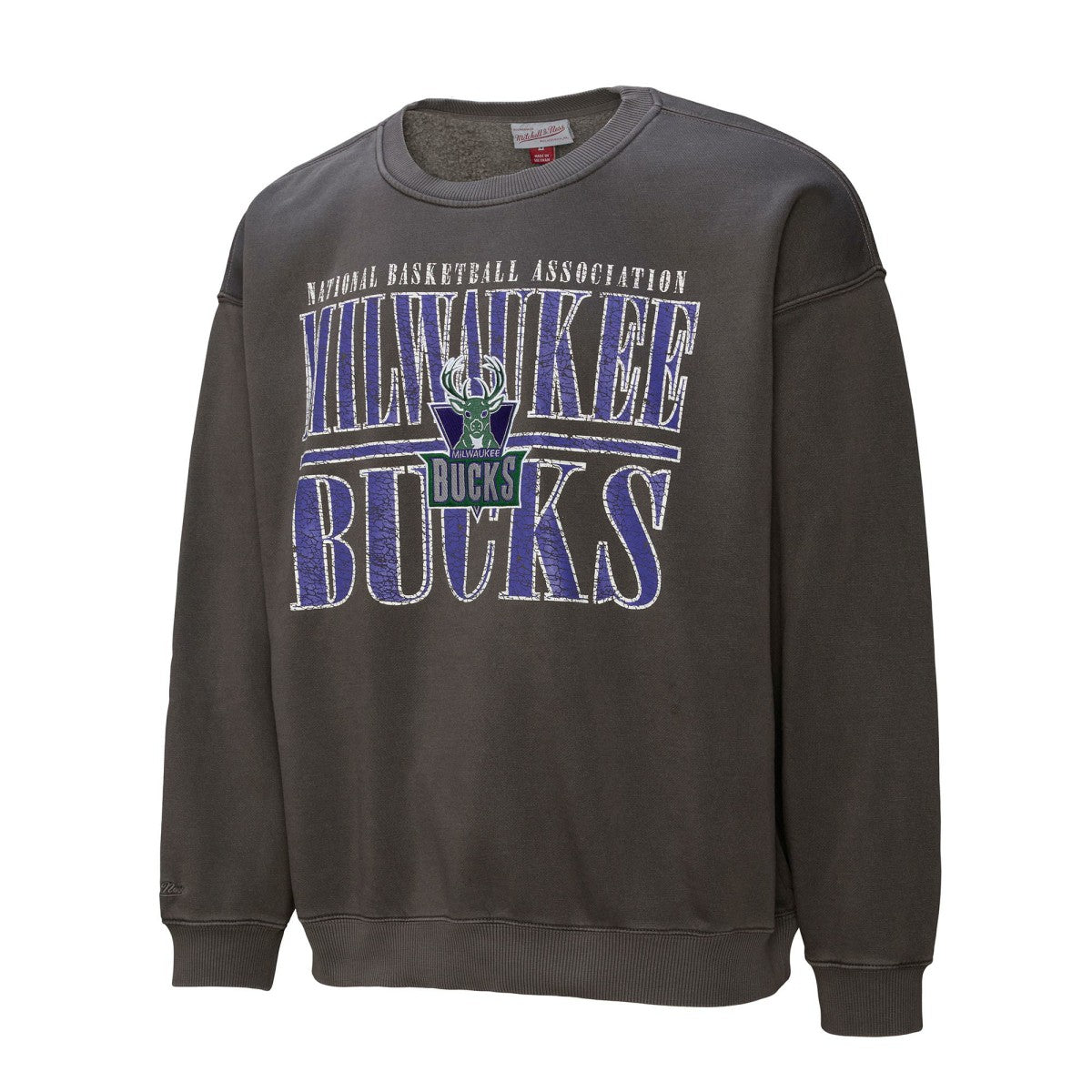 Mitchell & Ness Milwaukee Bucks NBA Downtown Collection Fleece Sweatshirt Black