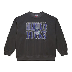 Mitchell & Ness Milwaukee Bucks NBA Downtown Collection Fleece Sweatshirt Black
