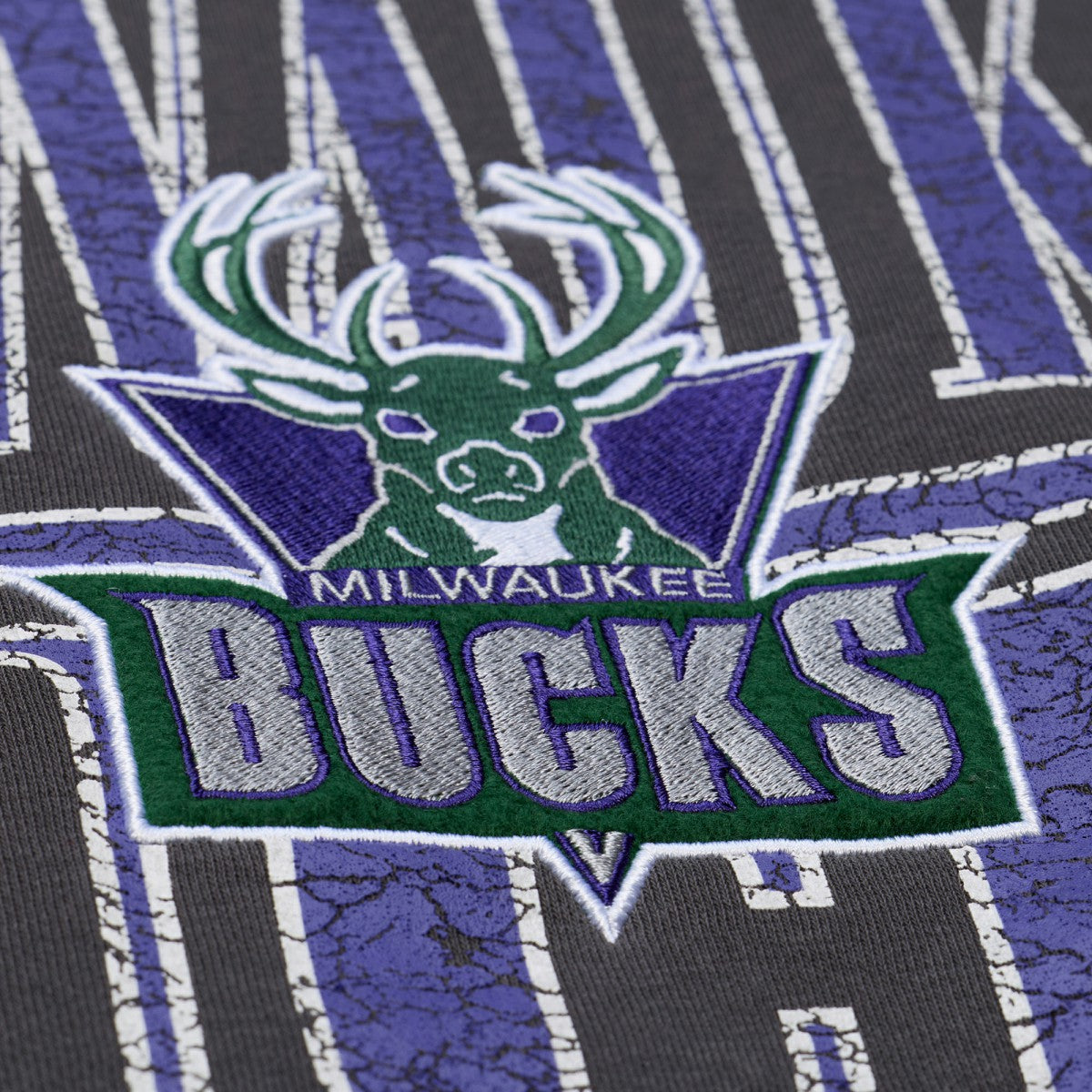 Mitchell & Ness Milwaukee Bucks NBA Downtown Collection Fleece Sweatshirt Black