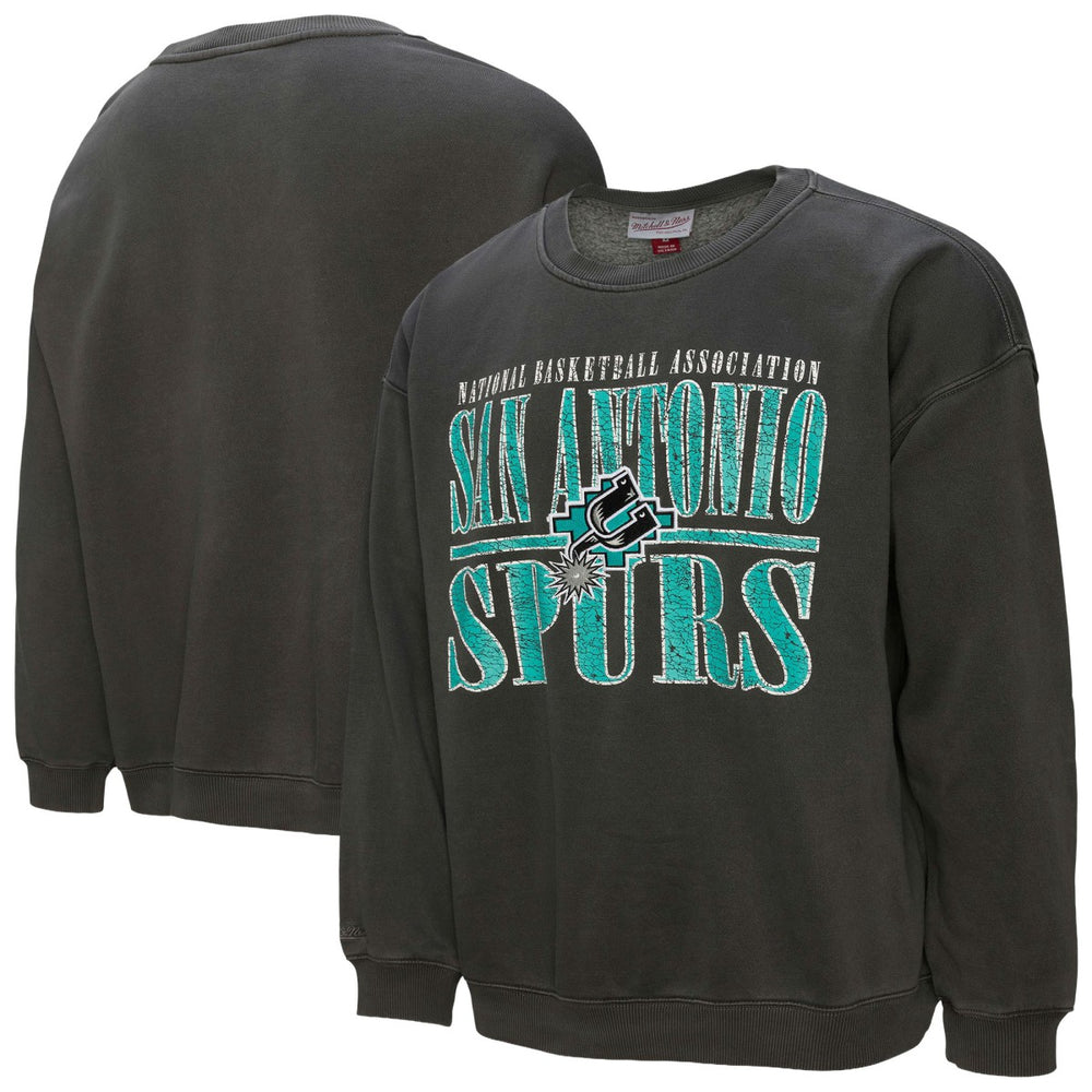 Mitchell & Ness San Antonio Spurs NBA Downtown Collection Fleece Sweatshirt Black