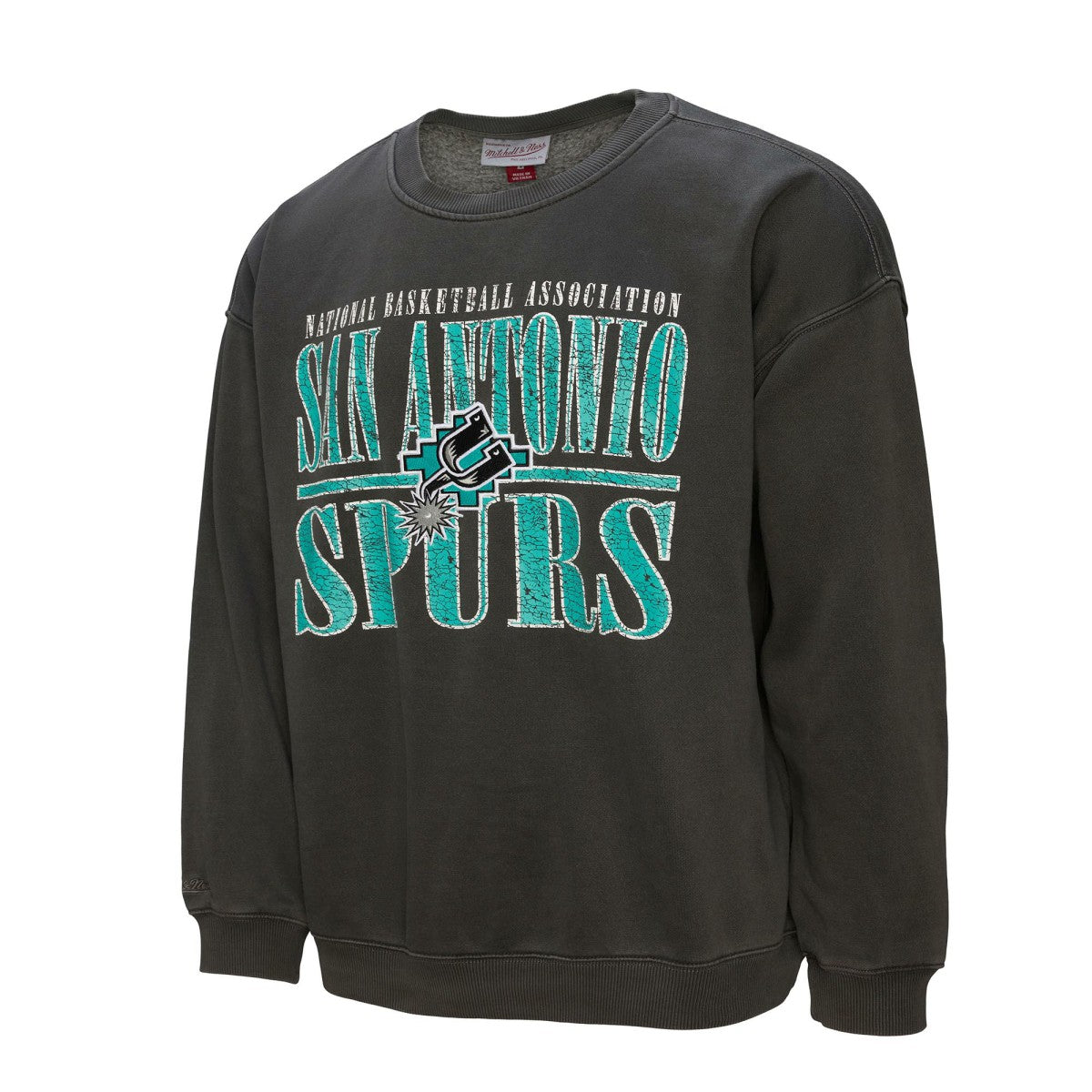 Mitchell & Ness San Antonio Spurs NBA Downtown Collection Fleece Sweatshirt Black