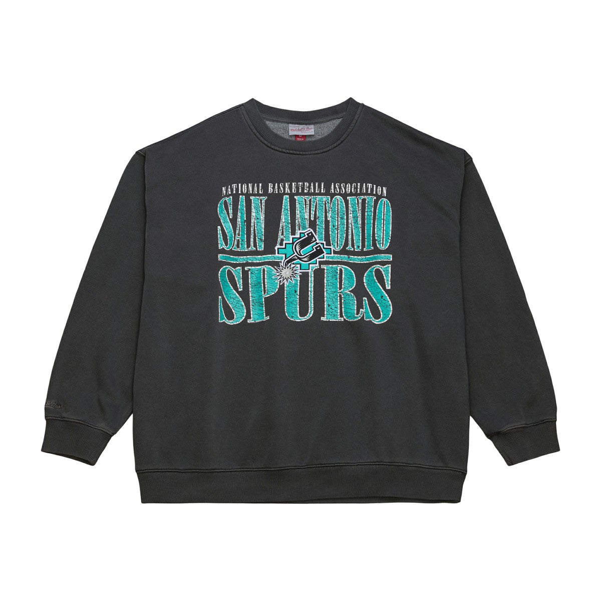 Mitchell & Ness San Antonio Spurs NBA Downtown Collection Fleece Sweatshirt Black