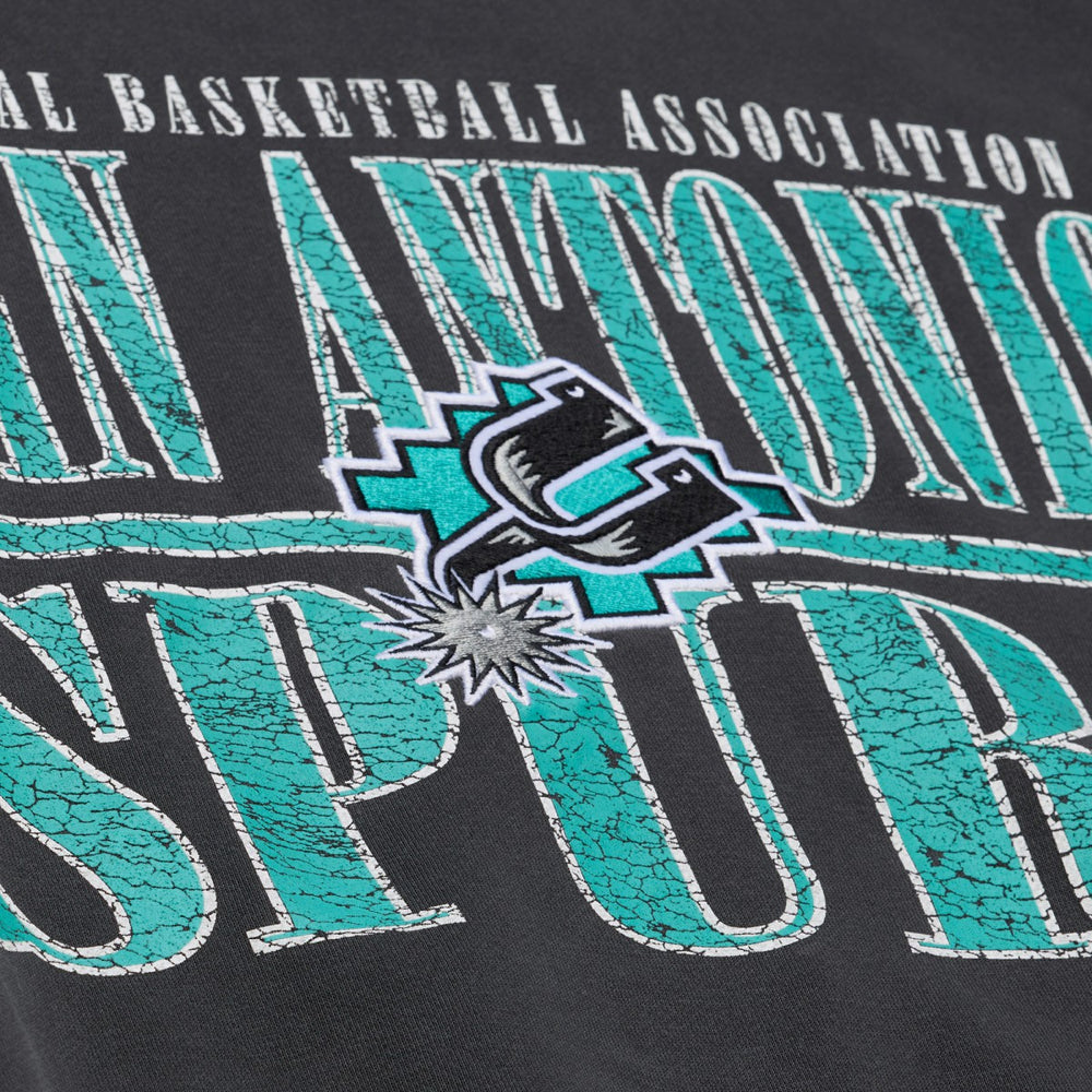 Mitchell & Ness San Antonio Spurs NBA Downtown Collection Fleece Sweatshirt Black