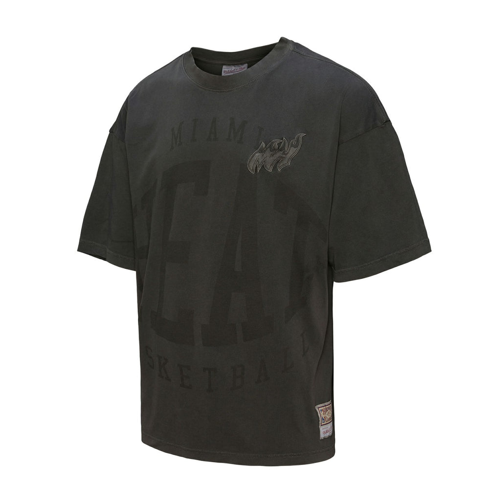 Mitchell & Ness Miami Heat Downtown Collection Premium T-Shirt Black