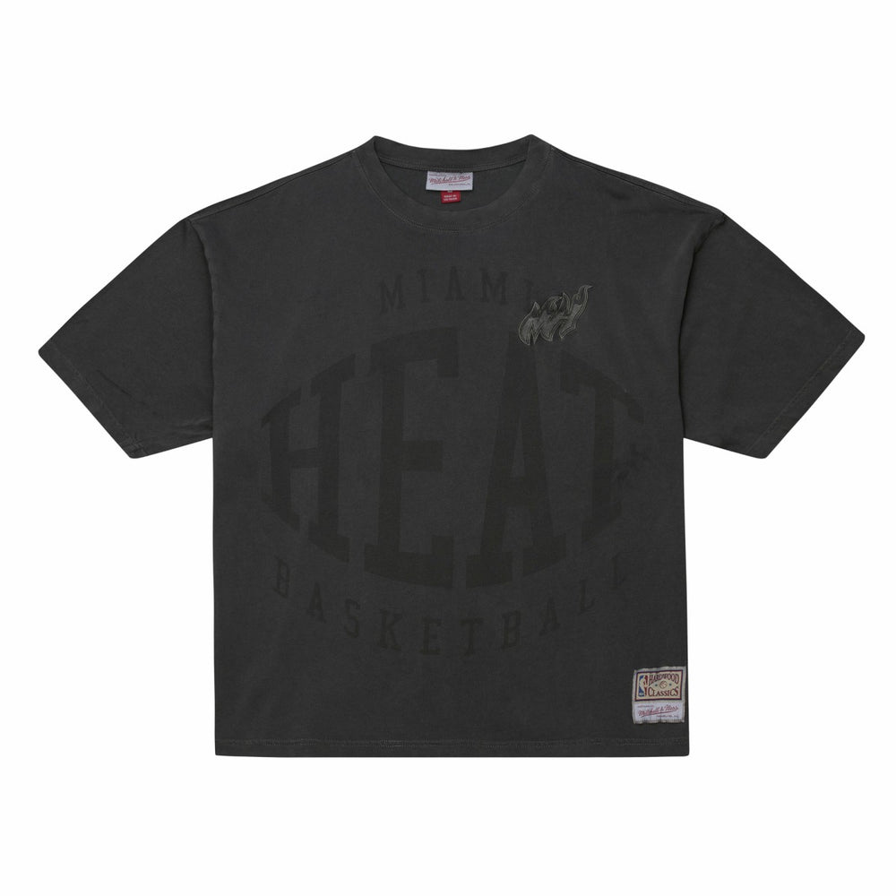 Mitchell & Ness Miami Heat Downtown Collection Premium T-Shirt Black