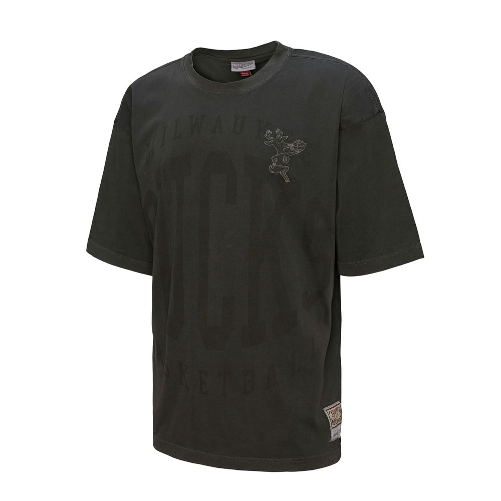 Mitchell & Ness Milwaukee Bucks Downtown Collection Premium T-Shirt Black