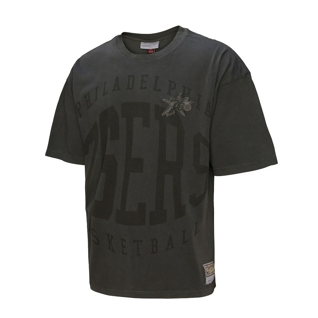 Mitchell & Ness Philadelphia 76ers Downtown Collection Premium T-Shirt Black