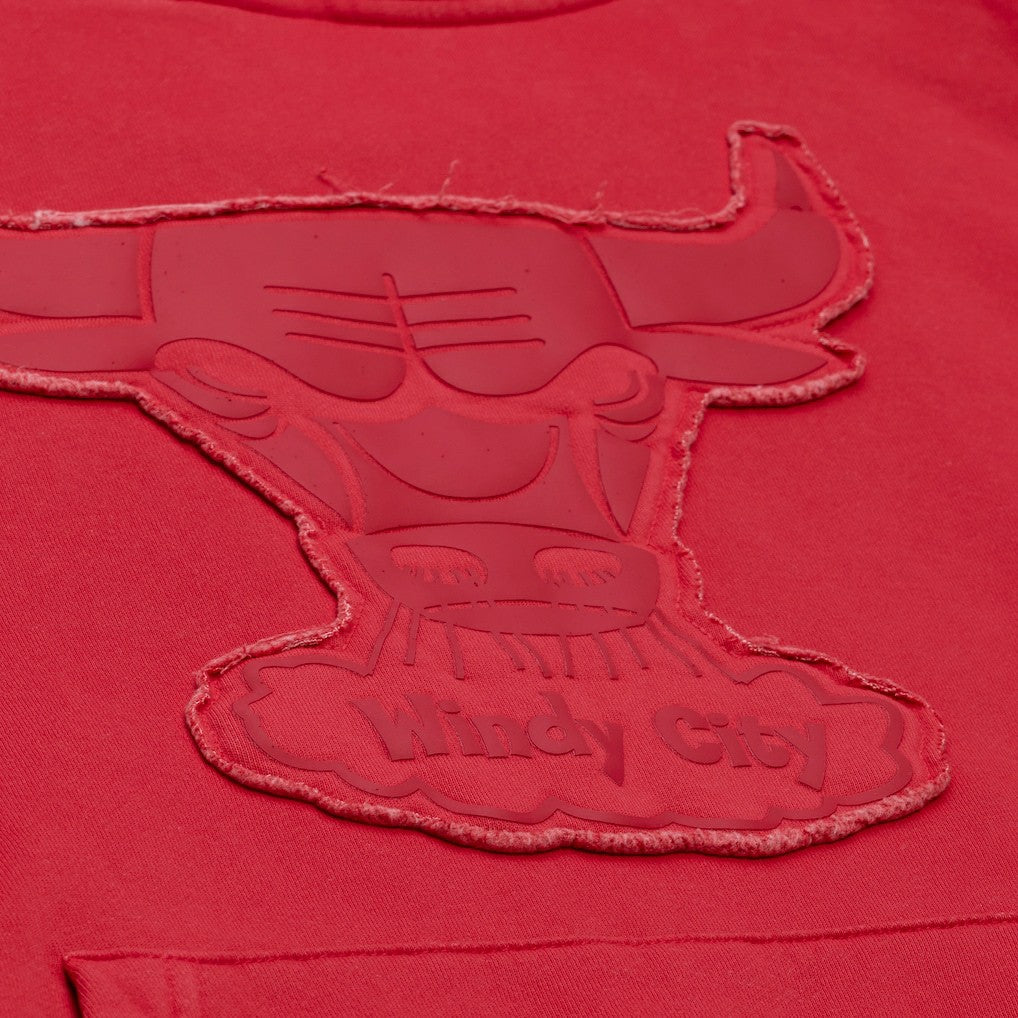 Mitchell & Ness Chicago Bulls Downtown Collection Fleece Hoodie Maroon