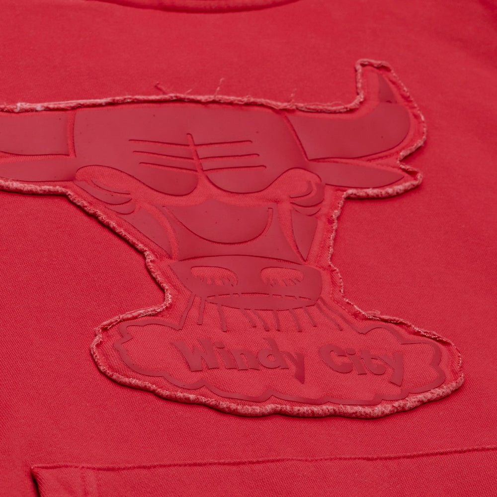 Mitchell & Ness Chicago Bulls Downtown Collection Fleece Hoodie Maroon