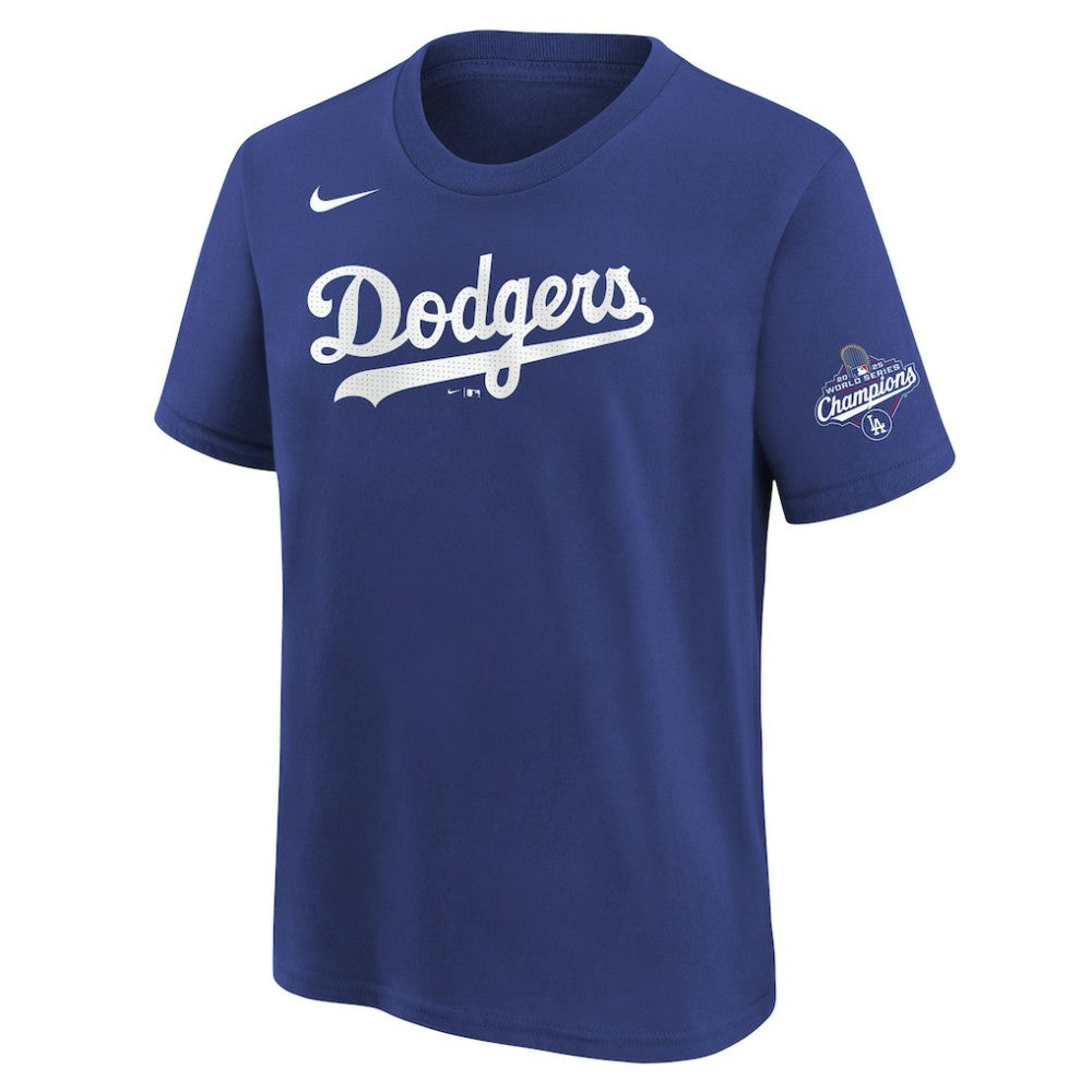 Shohei Ohtani Los Angeles Dodgers Nike Youth 2025 World Series Champions Name & Number T-Shirt Outlet