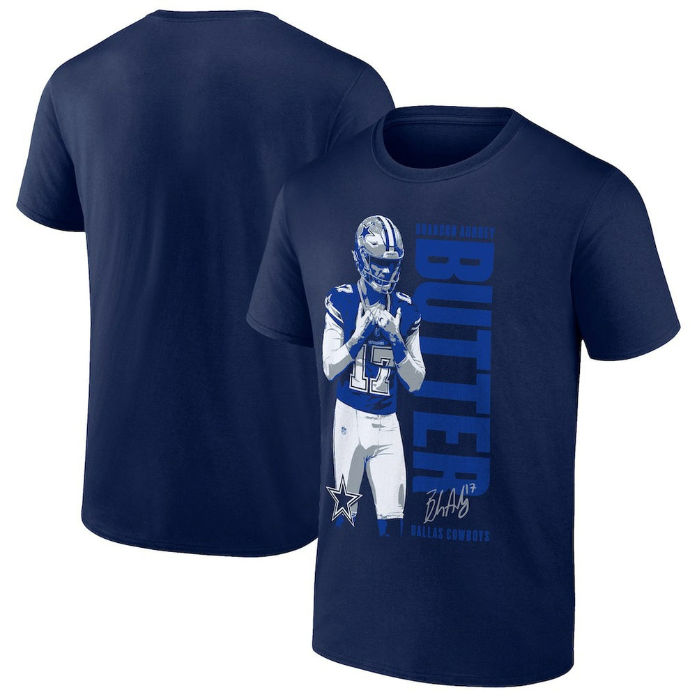 Brandon Aubrey Dallas Cowboys Like Butter T-Shirt - Navy - Fanatics