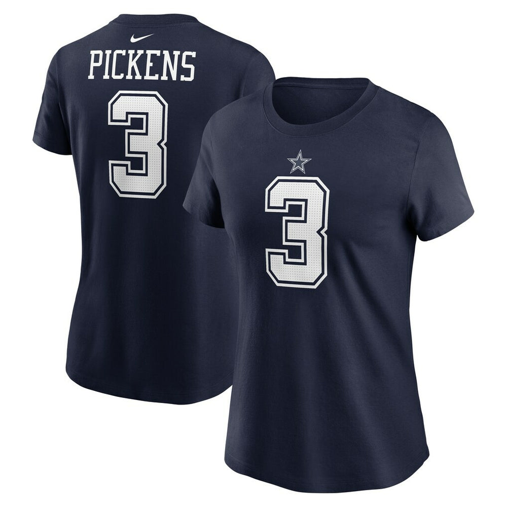 George Pickens Dallas Cowboys Women's Player Name & Number T-Shirt - Navy - Nike
