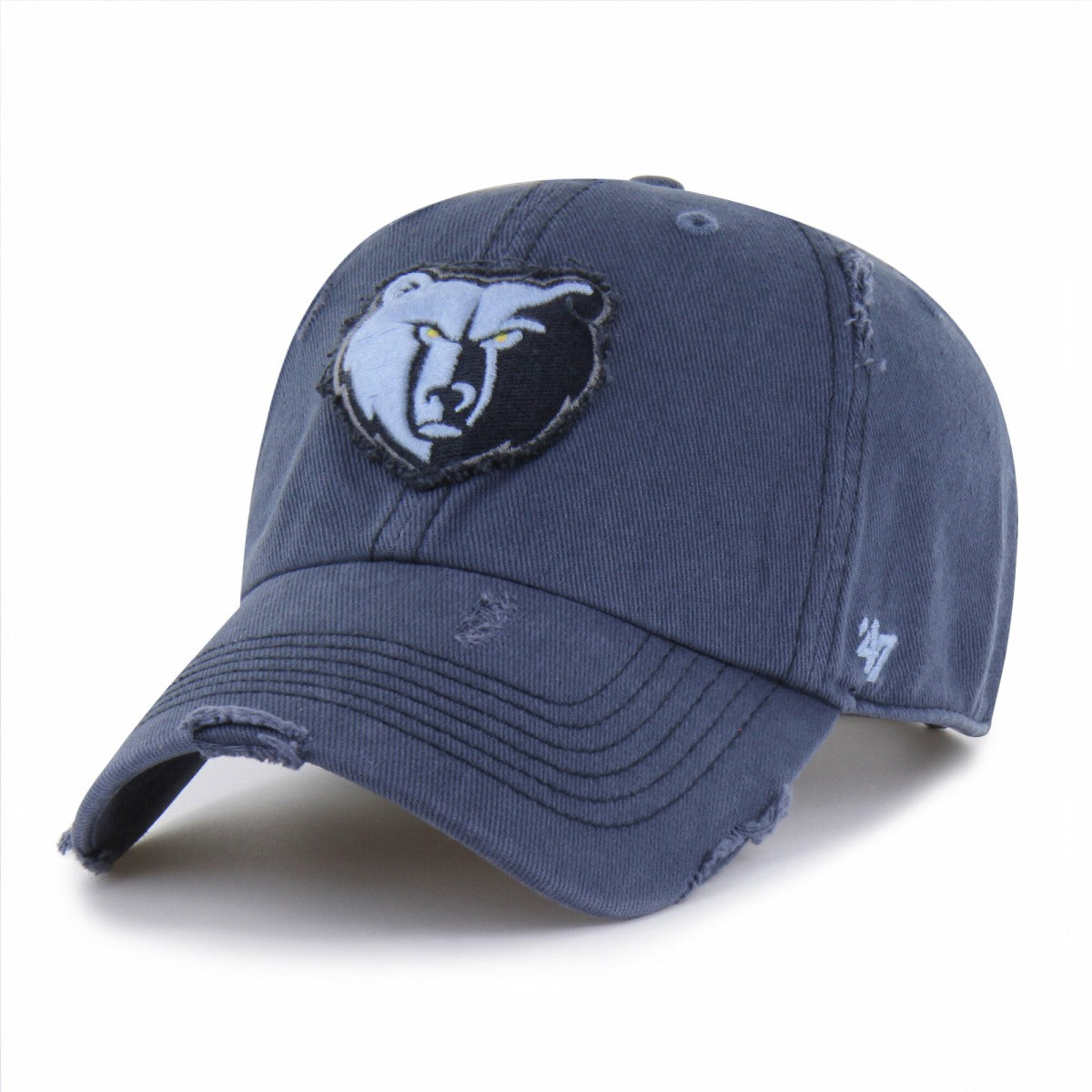 47 brand Memphis Grizzlies '47 Weathered Clean Up Adjustable Hat Navy