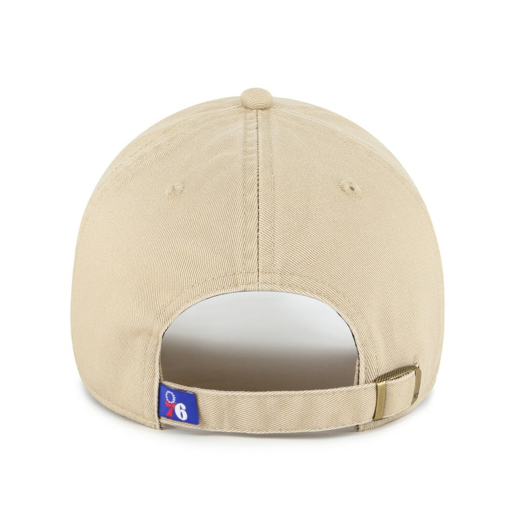 47 brand Philadelphia 76ers '47 Logo Clean Up Adjustable Hat Khaki