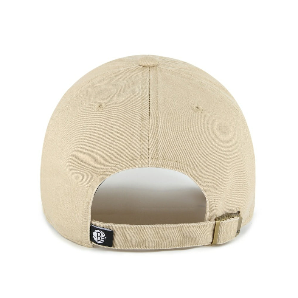 47 brand Brooklyn Nets '47 Logo Clean Up Adjustable Hat Khaki