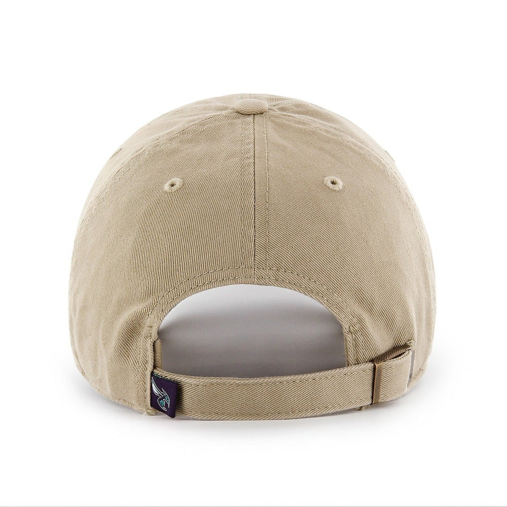 47 brand Charlotte Hornets '47 Logo Clean Up Adjustable Hat Khaki