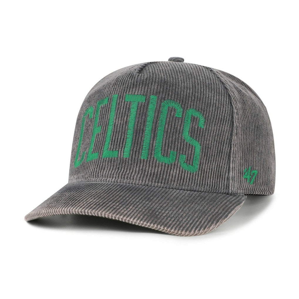 47 brand Boston Celtics '47 Reclaim Snow Wash Corduroy Adjustable Hitch Hat Charcoal