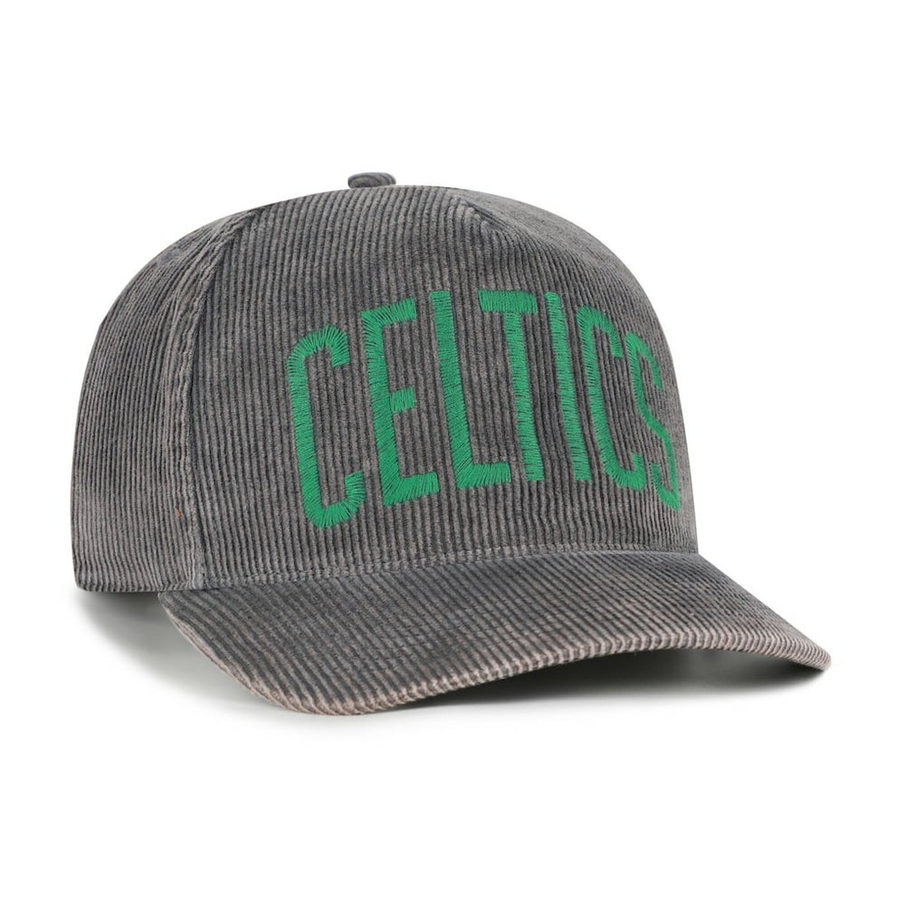 47 brand Boston Celtics '47 Reclaim Snow Wash Corduroy Adjustable Hitch Hat Charcoal