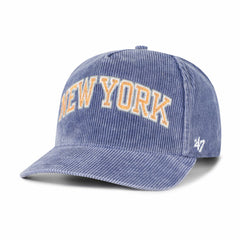 47 brand New York Knicks '47 Reclaim Snow Wash Corduroy Adjustable Hitch Hat Blue