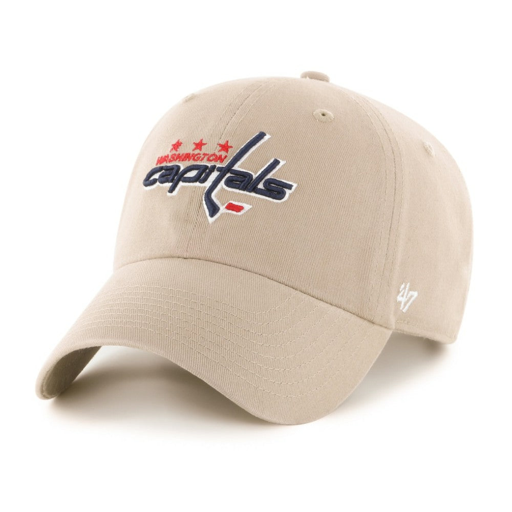 Washington Capitals '47 Logo Clean Up Adjustable Hat - Khaki | 47 brand Clearance