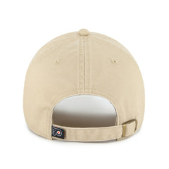 Philadelphia Flyers '47 Logo Clean Up Adjustable Hat - Khaki | 47 brand on sale
