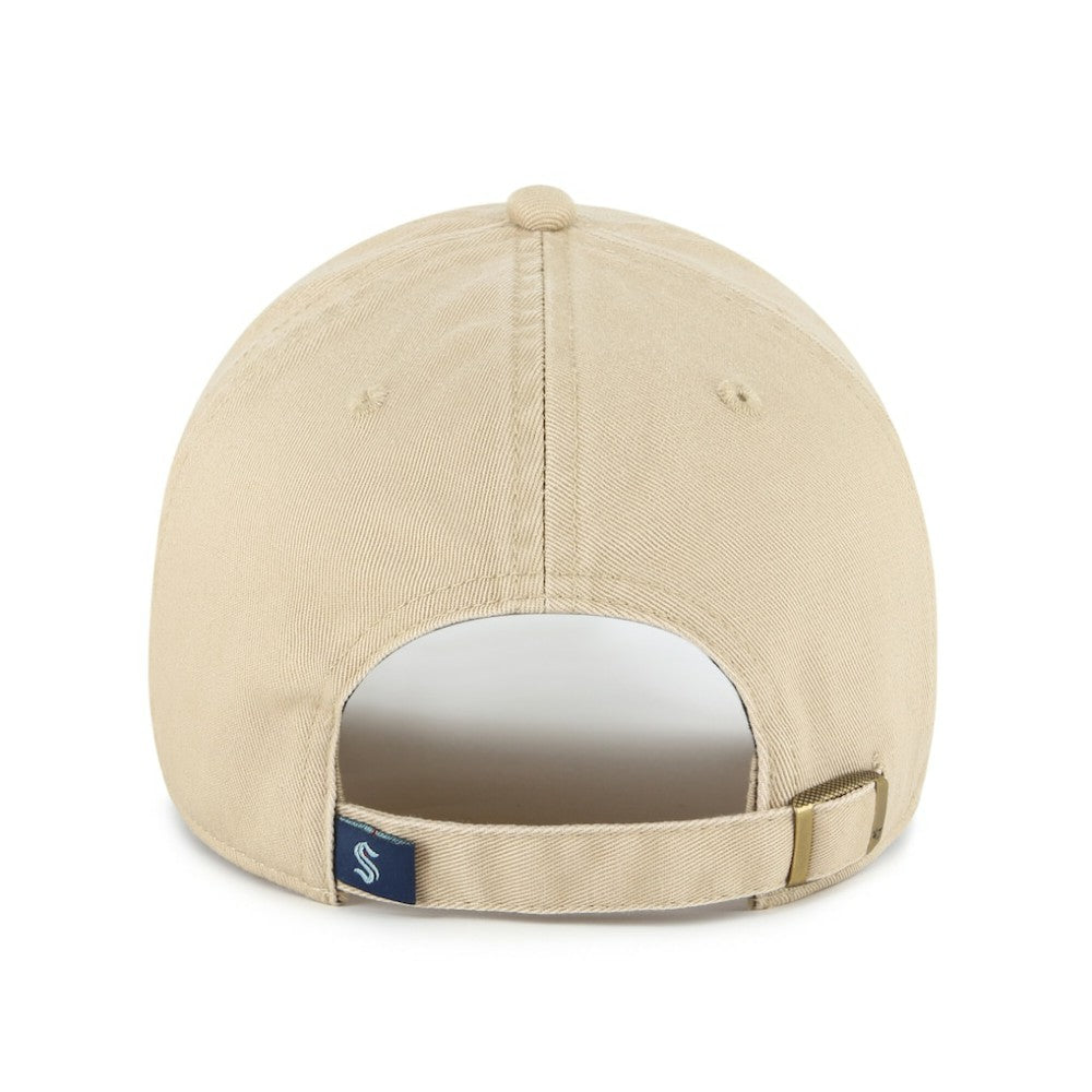 Seattle Kraken '47 Logo Clean Up Adjustable Hat - Khaki | 47 brand Lifestyle