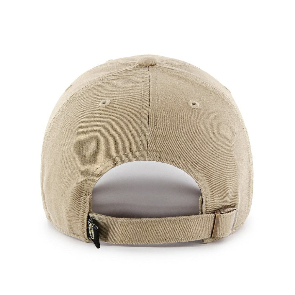Vegas Golden Knights '47 Logo Clean Up Adjustable Hat - Khaki | 47 brand Lifestyle