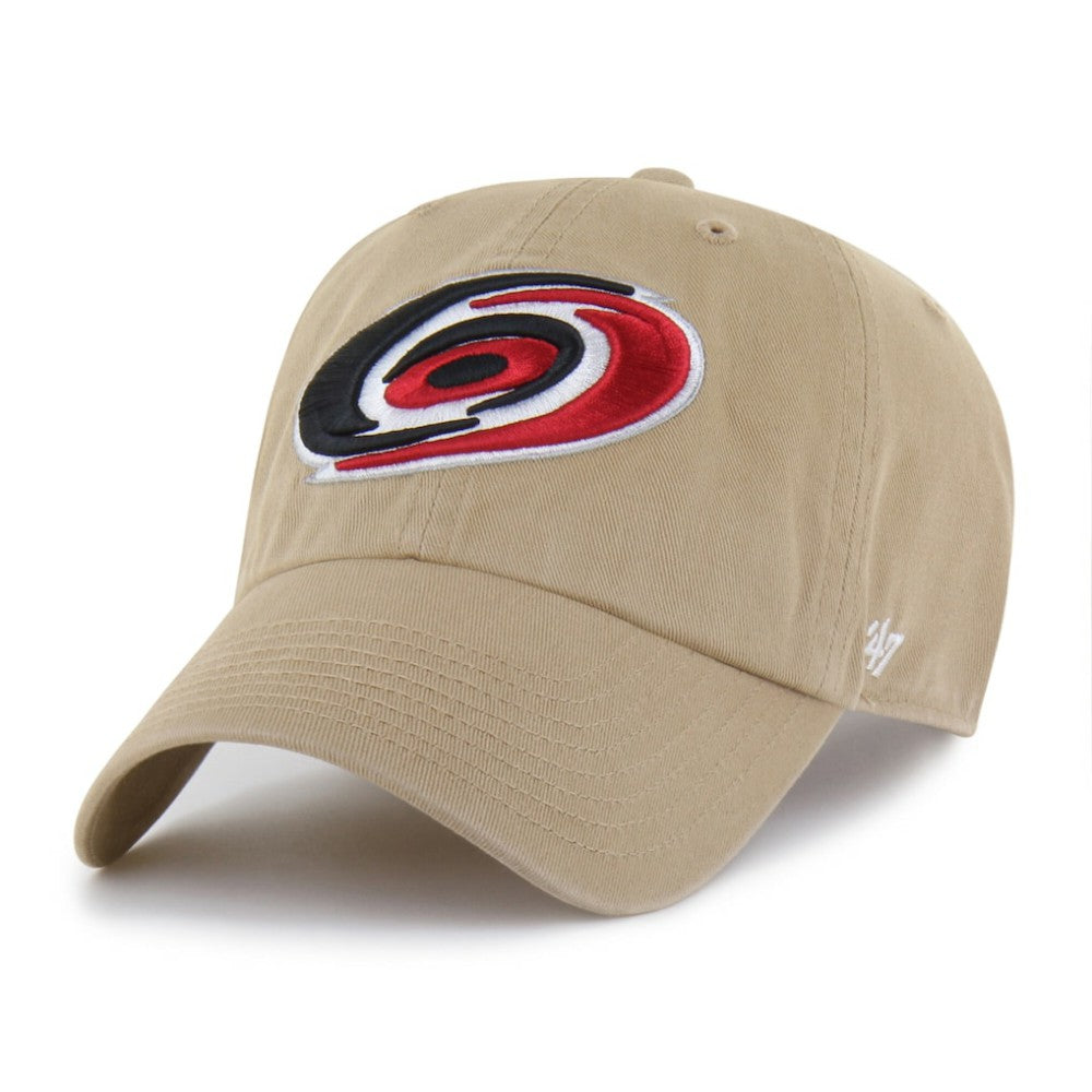 Carolina Hurricanes '47 Logo Clean Up Adjustable Hat - Khaki | 47 brand on sale