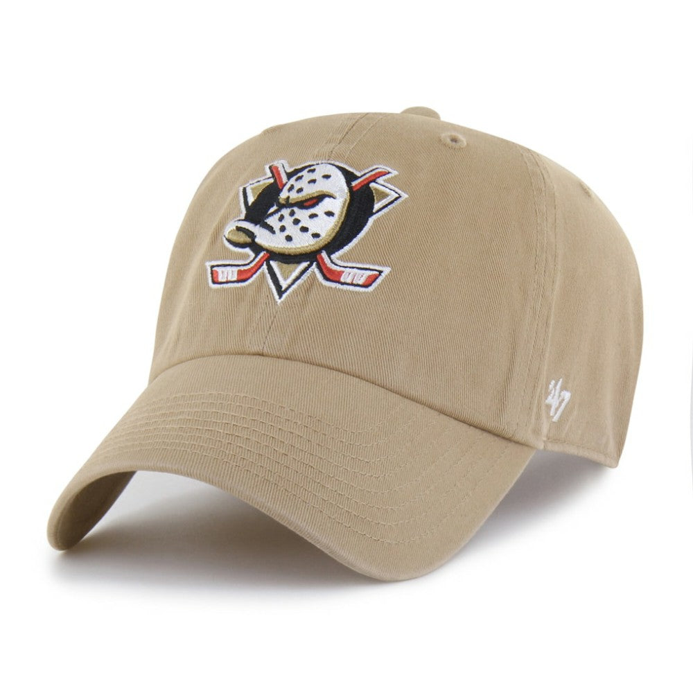 Anaheim Ducks '47 Logo Clean Up Adjustable Hat - Khaki | 47 brand online