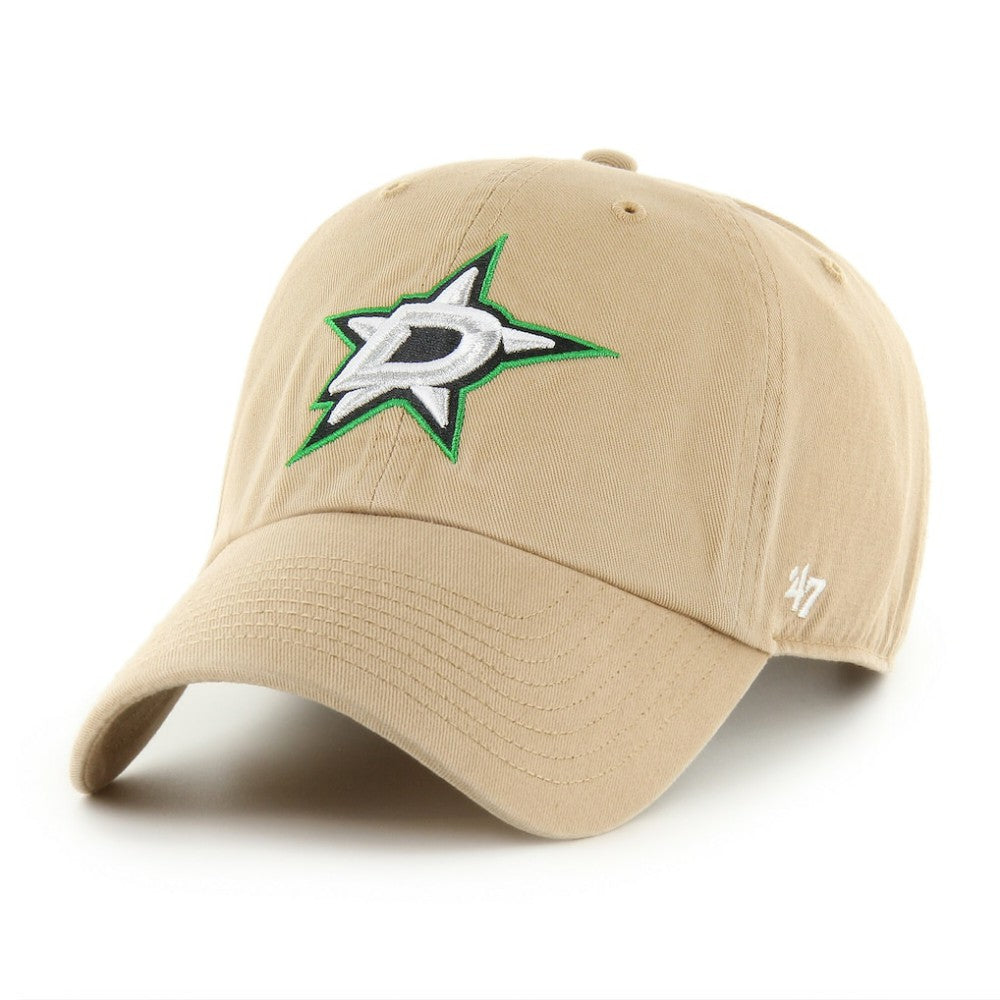 Dallas Stars '47 Logo Clean Up Adjustable Hat - Khaki | 47 brand on sale