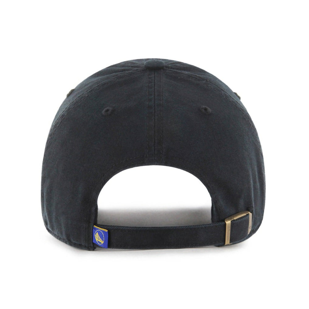 47 brand Golden State Warriors '47 Black on Black Clean Up Adjustable Hat