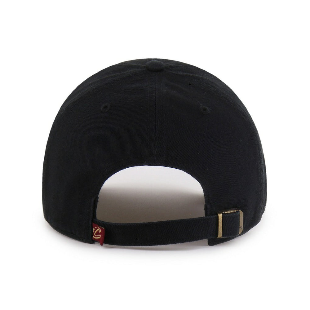 47 brand Cleveland Cavaliers '47 Black on Black Clean Up Adjustable Hat