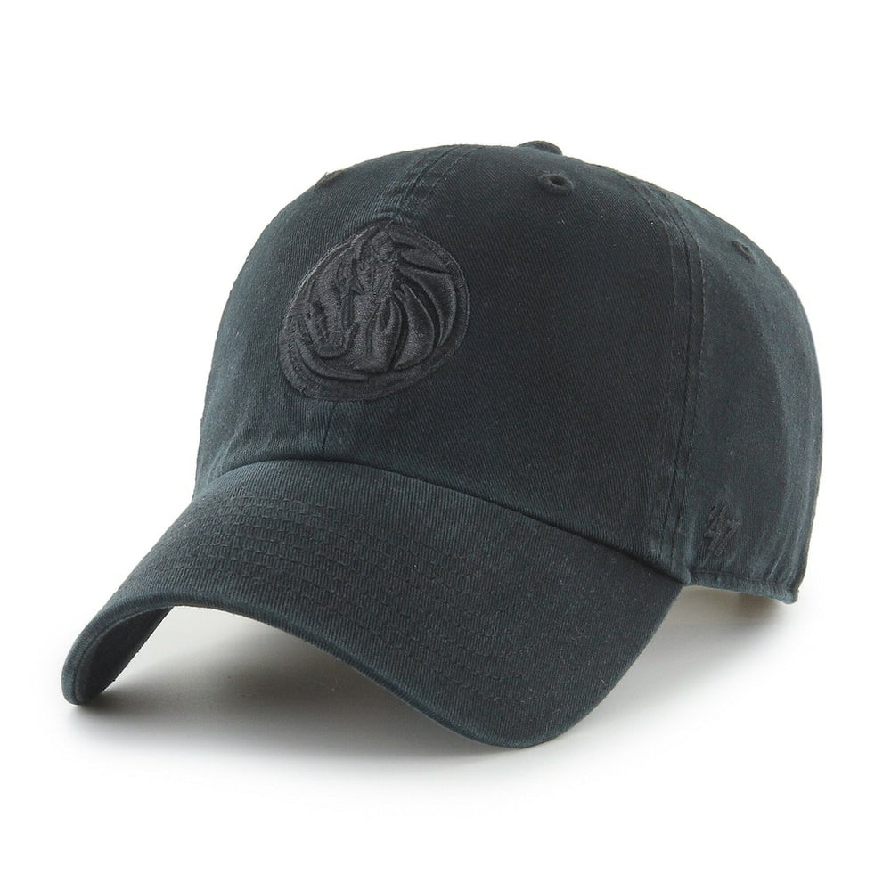 47 brand Dallas Mavericks '47 Black on Black Clean Up Adjustable Hat