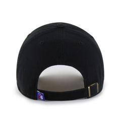 47 brand Philadelphia 76ers '47 Black on Black Clean Up Adjustable Hat