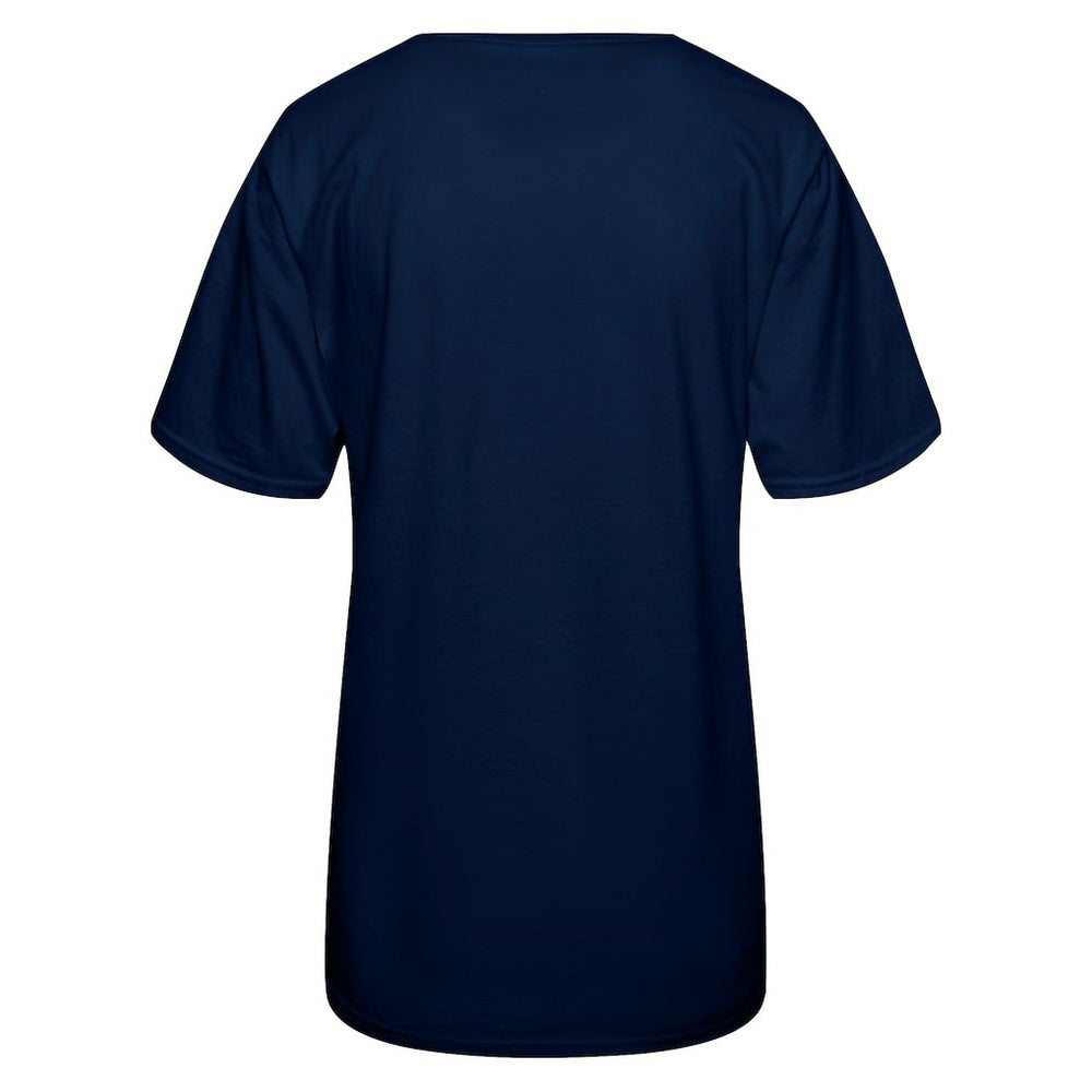 Dallas Cowboys Women's 'Tis The Season Boots T-Shirt - Navy - NFL