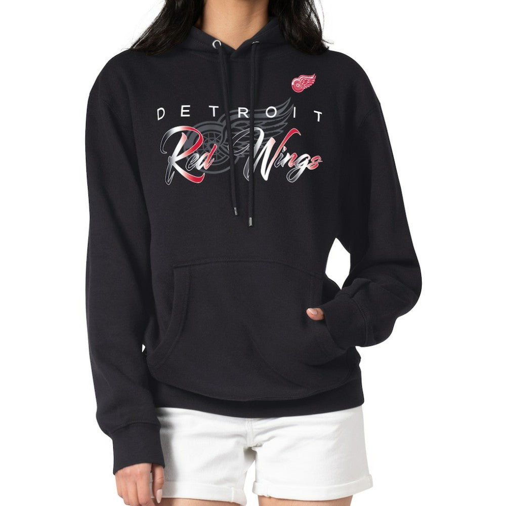 Detroit Red Wings G-III 4Her by Carl Banks Shadow Logo Fleece Pullover Hoodie - Black | NHL on sale