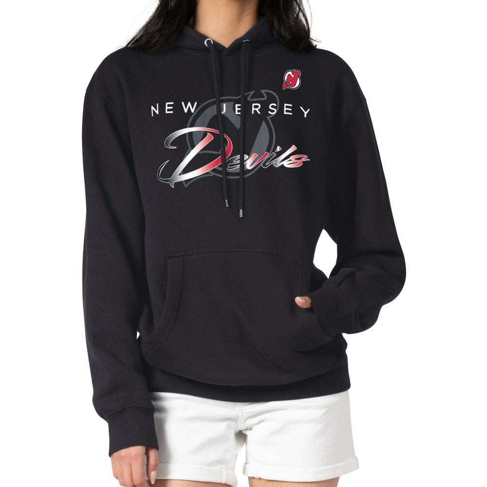 New Jersey Devils G-III 4Her by Carl Banks Shadow Logo Fleece Pullover Hoodie - Black | NHL online