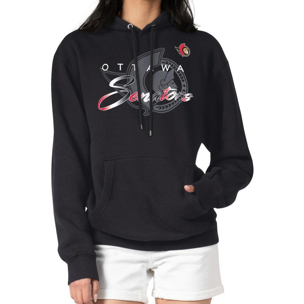 Ottawa Senators G-III 4Her by Carl Banks Shadow Logo Fleece Pullover Hoodie - Black | NHL on sale