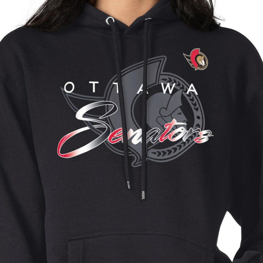 Ottawa Senators G-III 4Her by Carl Banks Shadow Logo Fleece Pullover Hoodie - Black | NHL on sale