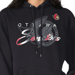Ottawa Senators G-III 4Her by Carl Banks Shadow Logo Fleece Pullover Hoodie - Black | NHL on sale