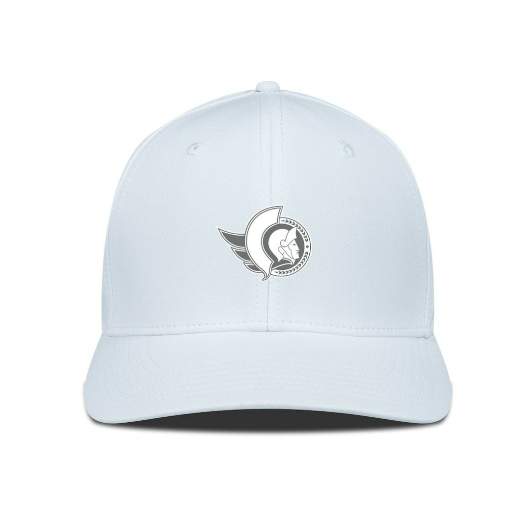 Ottawa Senators Levelwear Rise Slate & Snow Structured Flex Hat - White | NHL online