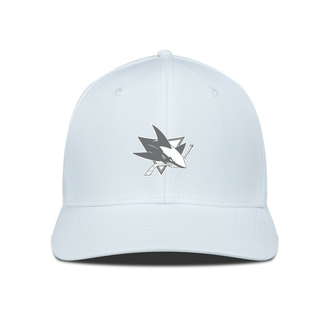 San Jose Sharks Levelwear Rise Slate & Snow Structured Flex Hat - White | NHL discount