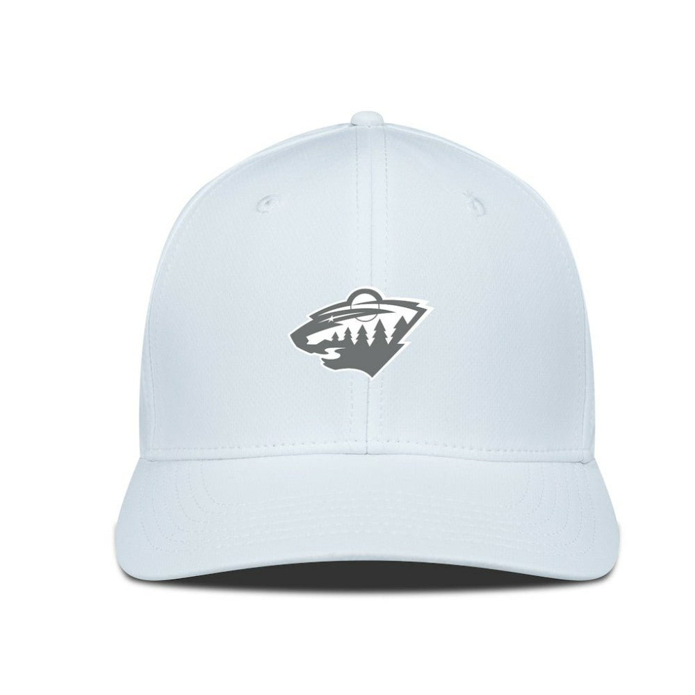 Minnesota Wild Levelwear Rise Slate & Snow Structured Flex Hat - White | NHL Clearance
