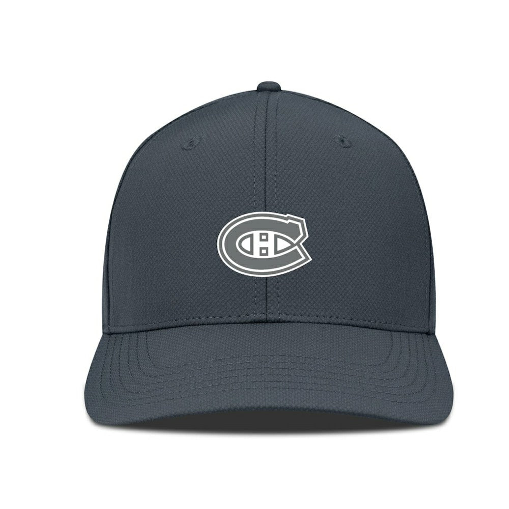 Montreal Canadiens Levelwear Rise Slate & Snow Structured Flex Hat - Charcoal | NHL near me