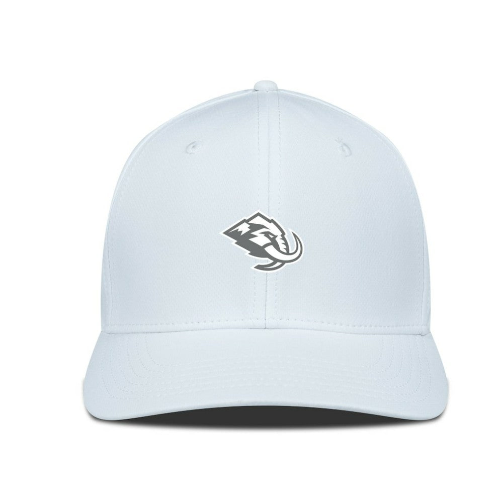 Utah Mammoth Levelwear Rise Slate & Snow Structured Flex Hat - White | NHL Clearance