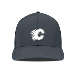 Calgary Flames Levelwear Rise Slate & Snow Structured Flex Hat - Charcoal | NHL near me