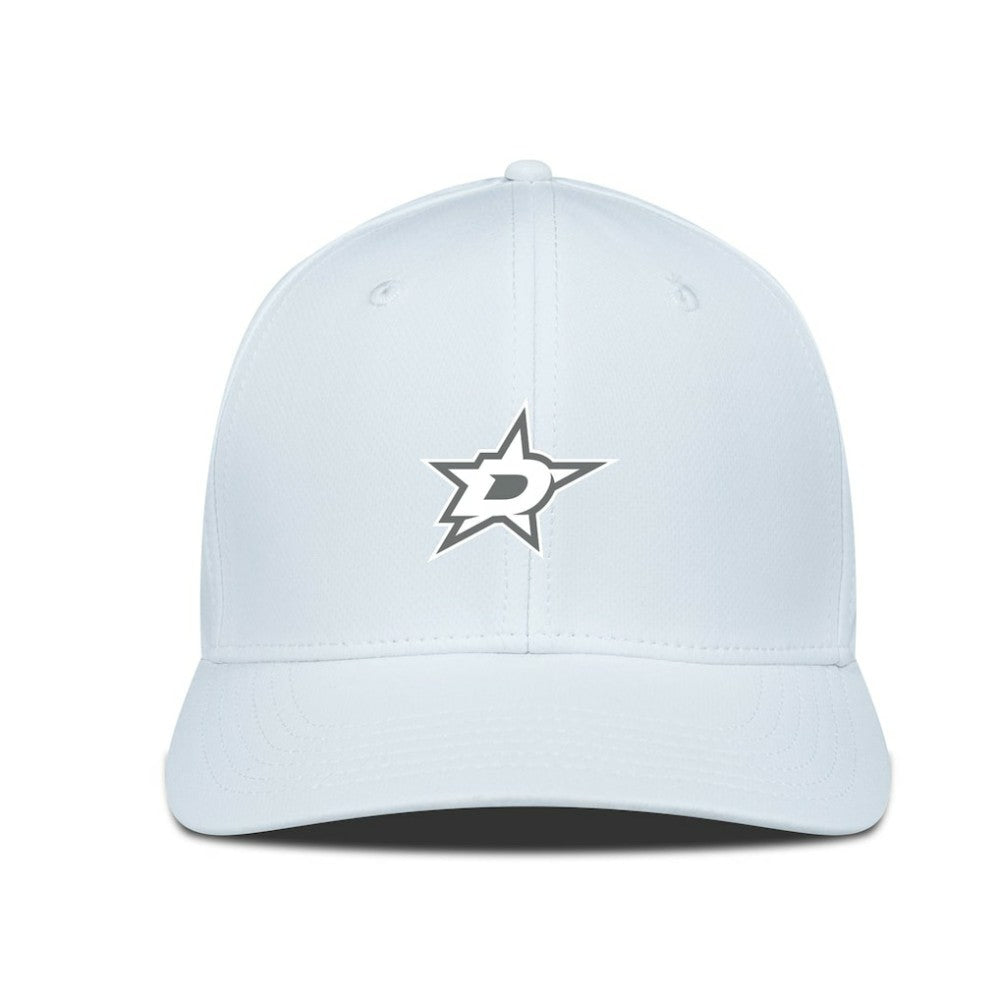 Dallas Stars Levelwear Rise Slate & Snow Structured Flex Hat - White | NHL Clearance