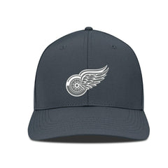 Detroit Red Wings Levelwear Rise Slate & Snow Structured Flex Hat - Charcoal | NHL Clearance